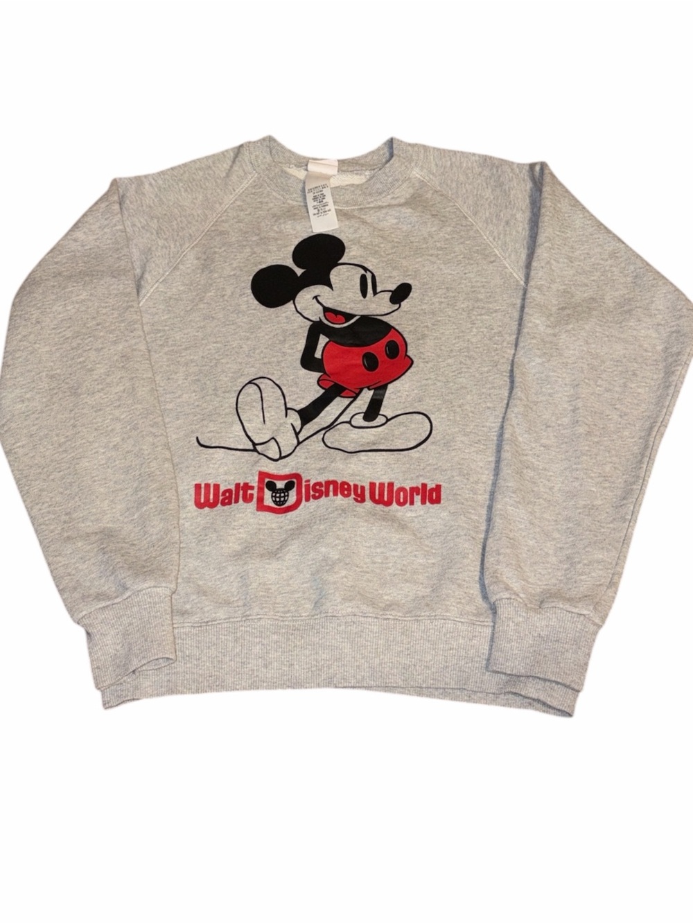 Disney Gray Crewneck with Mickey Tag